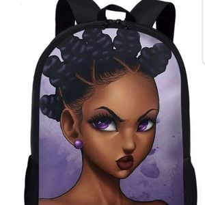 African American Girls School Bookbag